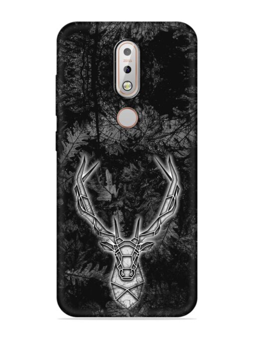 Ancient Deer Embossed Soft Silicone Case for Nokia 7.1 Zapvi