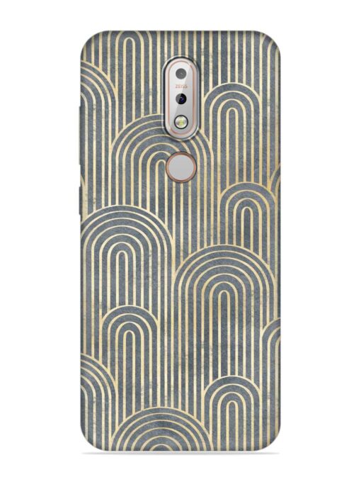 Art Deco Style Embossed Soft Silicone Case for Nokia 7.1 Zapvi