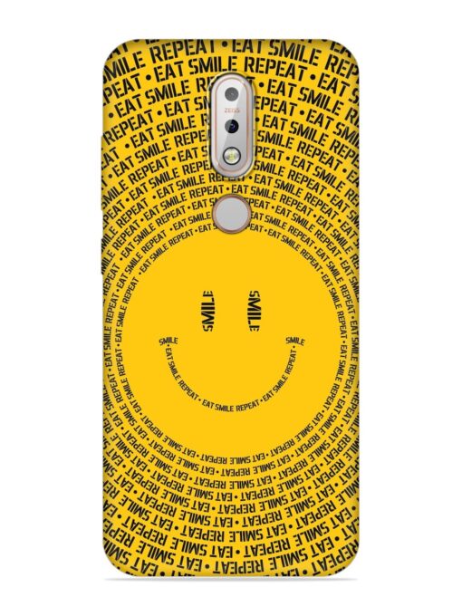 Smiley Embossed Soft Silicone Case for Nokia 7.1 Zapvi