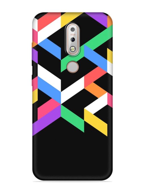 Colorshape Abstarct Embossed Soft Silicone Case for Nokia 7.1 Zapvi