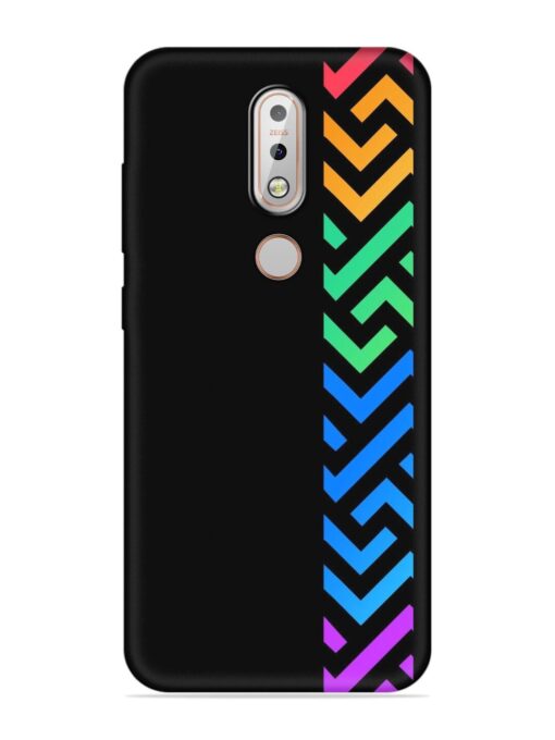 Colorshape Stripes Embossed Soft Silicone Case for Nokia 7.1 Zapvi