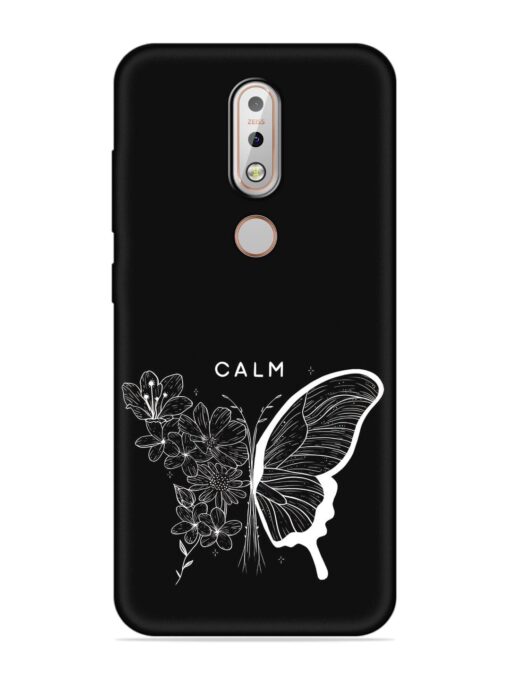 Calm Embossed Soft Silicone Case for Nokia 7.1 Zapvi