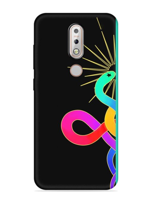 Art Geometric Abstraction Embossed Soft Silicone Case for Nokia 7.1 Zapvi