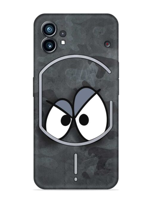 Big Eyes Night Mode Embossed Soft Silicone Case for Nothing Phone 1 Zapvi