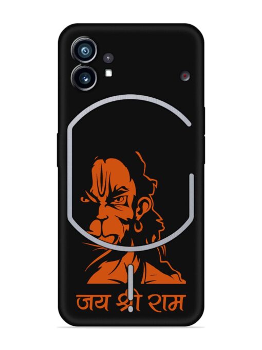 Angry Hanuman Embossed Soft Silicone Case for Nothing Phone 1 Zapvi