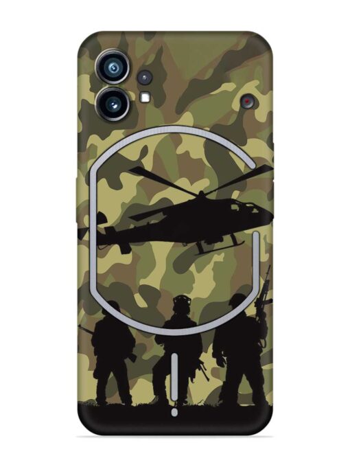 Army Heros Embossed Soft Silicone Case for Nothing Phone 1 Zapvi