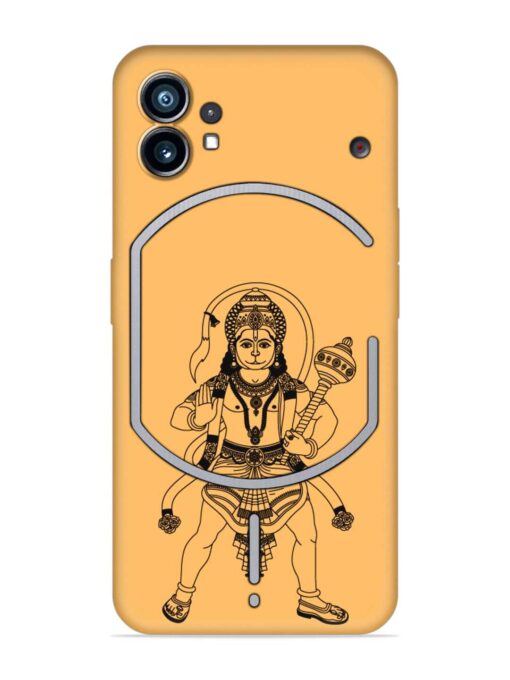 Indian God Hanuman Embossed Soft Silicone Case for Nothing Phone 1 Zapvi