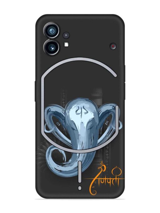 Illustration Lord Ganpati Embossed Soft Silicone Case for Nothing Phone 1 Zapvi