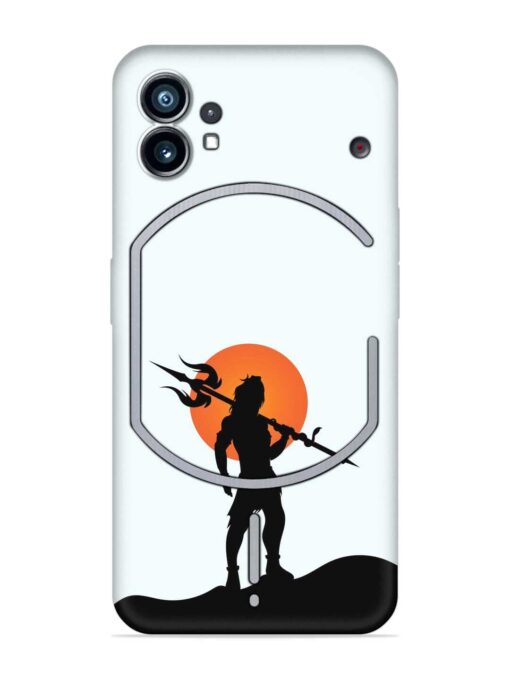 Lord Mahadev Trendy Embossed Soft Silicone Case for Nothing Phone 1 Zapvi