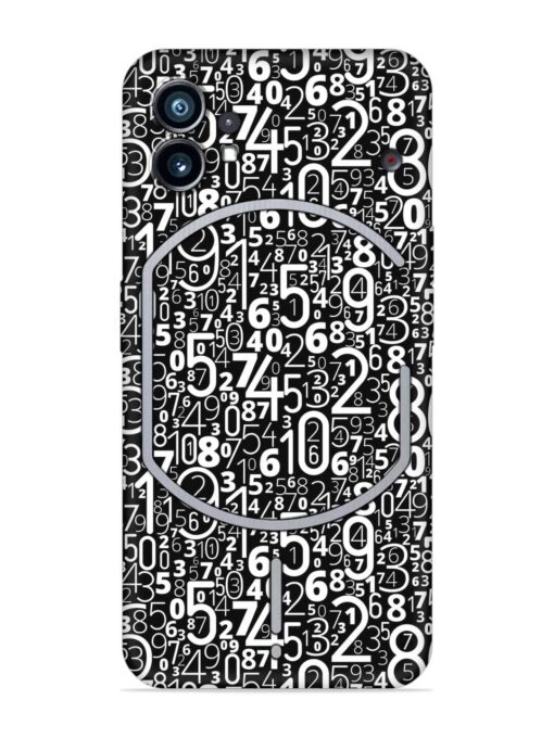 Many Numbers Different Embossed Soft Silicone Case for Nothing Phone 1 Zapvi