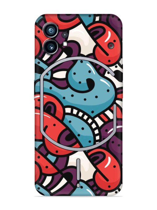 Seamless Backdrop Colorful Embossed Soft Silicone Case for Nothing Phone 1 Zapvi