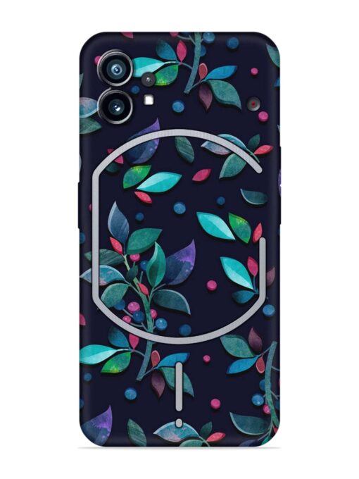 Decorative Watercolor Flower Embossed Soft Silicone Case for Nothing Phone 1 Zapvi