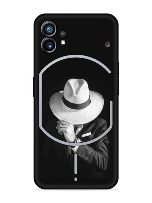 Men Under Hat Embossed Soft Silicone Case for Nothing Phone 1 Zapvi