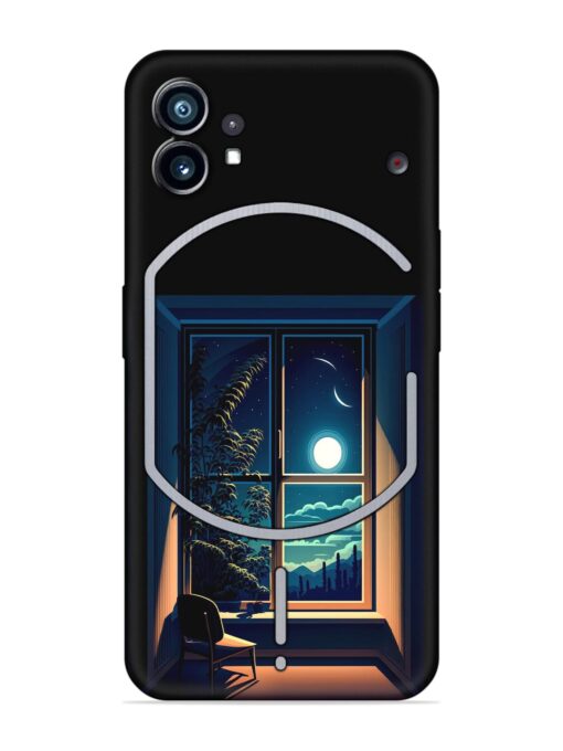 Night View At Window Embossed Soft Silicone Case for Nothing Phone 1 Zapvi