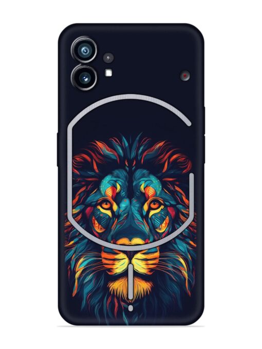 Colorful Lion Embossed Soft Silicone Case for Nothing Phone 1 Zapvi