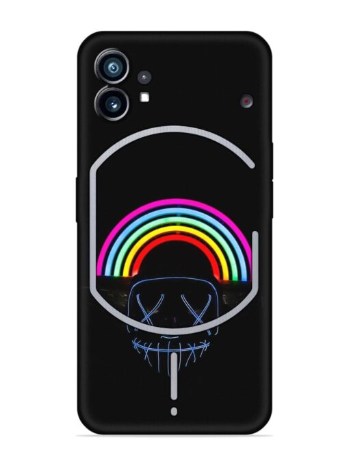 Mask Rainbow Embossed Soft Silicone Case for Nothing Phone 1 Zapvi