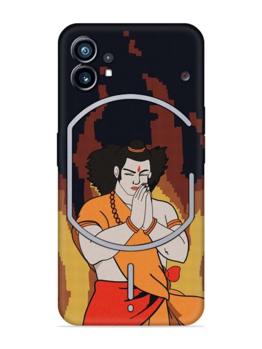 Shree Ram Vector Embossed Soft Silicone Case for Nothing Phone 1 Zapvi