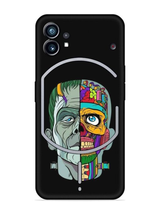 Men Vs Skull Embossed Soft Silicone Case for Nothing Phone 1 Zapvi