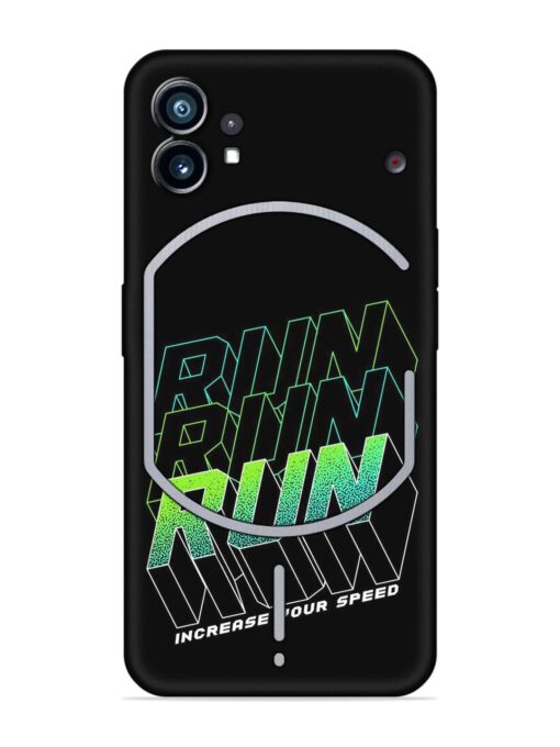 Run Embossed Soft Silicone Case for Nothing Phone 1 Zapvi