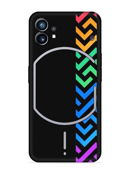 Colorshape Stripes Embossed Soft Silicone Case for Nothing Phone 1 Zapvi