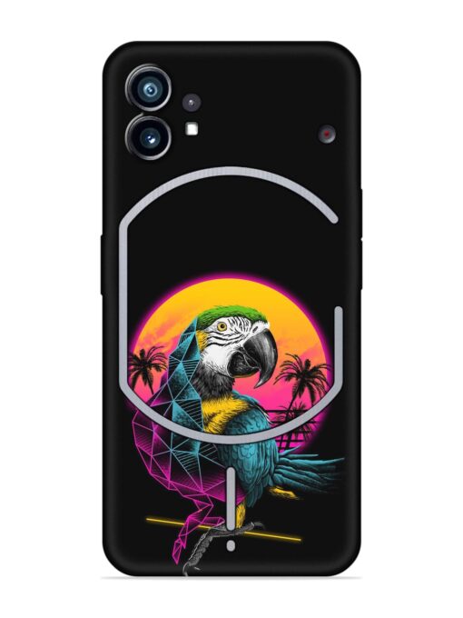 Rad Parrot Embossed Soft Silicone Case for Nothing Phone 1 Zapvi