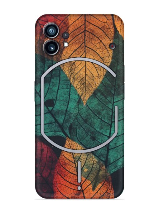 Leaves Artwork Embossed Soft Silicone Case for Nothing Phone 1 Zapvi