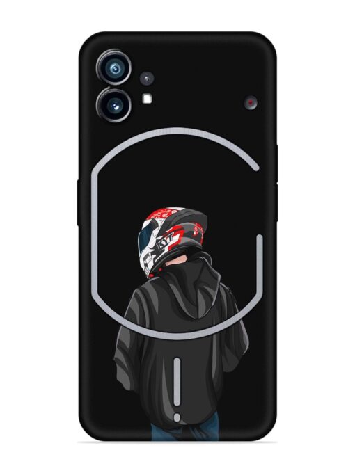 Motorcycle Rider Embossed Soft Silicone Case for Nothing Phone 1 Zapvi