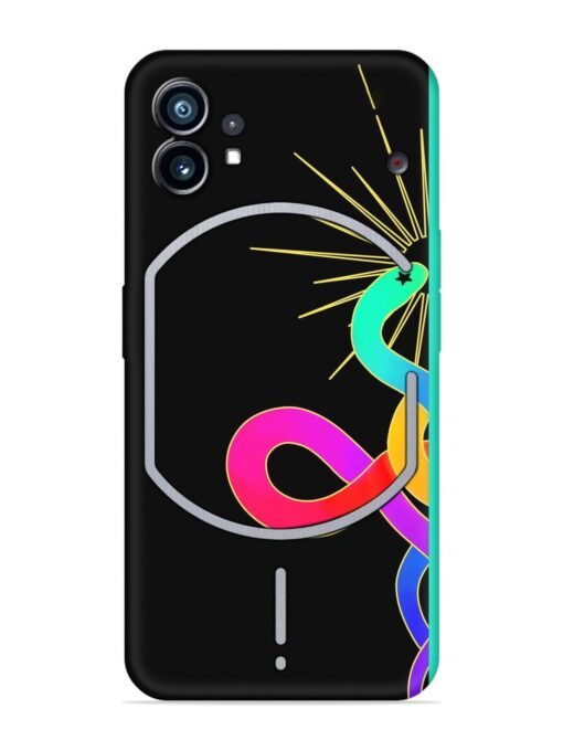 Art Geometric Abstraction Embossed Soft Silicone Case for Nothing Phone 1 Zapvi