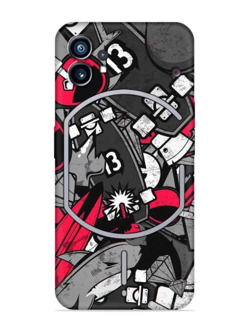 Fictional Doodle Embossed Soft Silicone Case for Nothing Phone 1 Zapvi