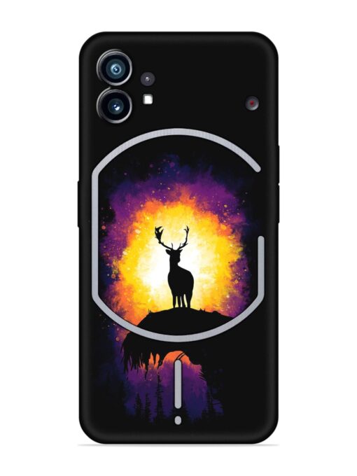 Elk Animal Art Embossed Soft Silicone Case for Nothing Phone 1 Zapvi