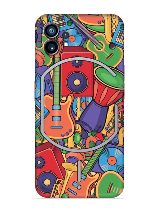 Colorful Music Art Embossed Soft Silicone Case for Nothing Phone 1 Zapvi