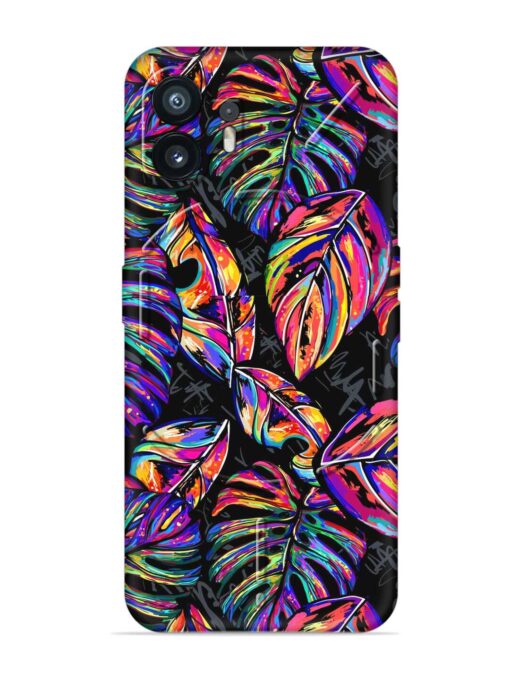 Tropical Seamless Vector Embossed Soft Silicone Case for Nothing Phone 2 Zapvi