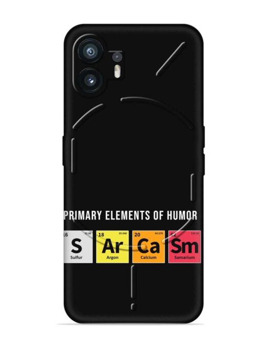 Primary Elements Humor Embossed Soft Silicone Case for Nothing Phone 2 Zapvi