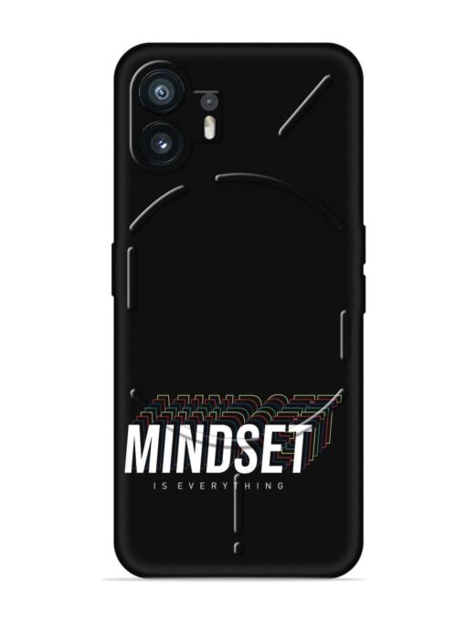 Mindset Everything Slogan Embossed Soft Silicone Case for Nothing Phone 2 Zapvi