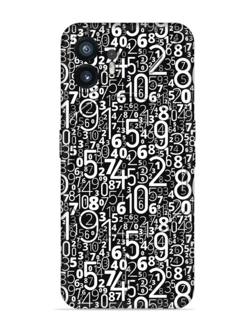 Many Numbers Different Embossed Soft Silicone Case for Nothing Phone 2 Zapvi