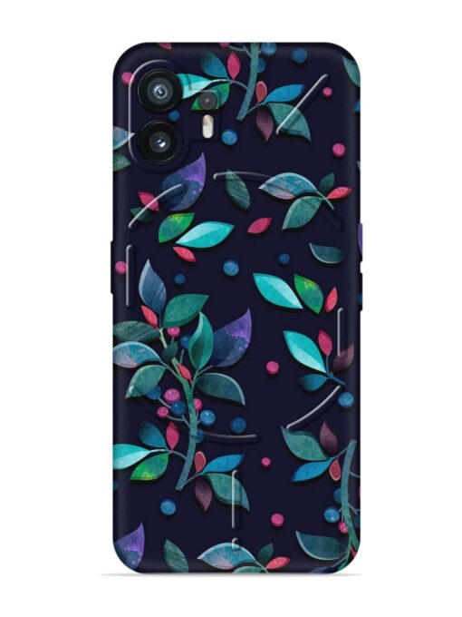 Decorative Watercolor Flower Embossed Soft Silicone Case for Nothing Phone 2 Zapvi