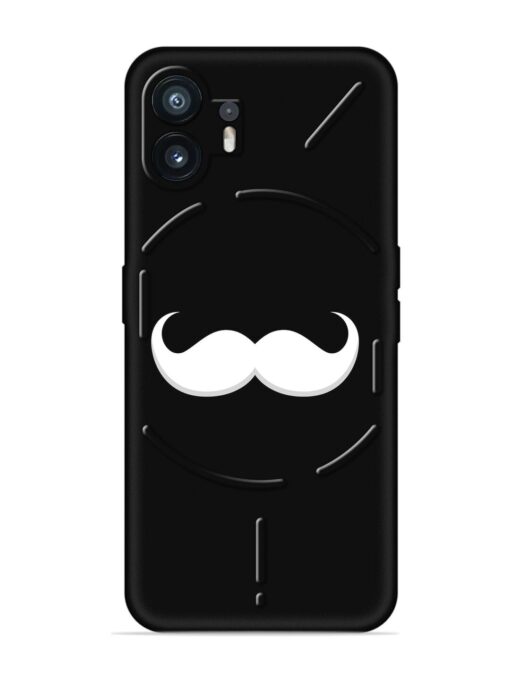 Mustache Vector Embossed Soft Silicone Case for Nothing Phone 2 Zapvi