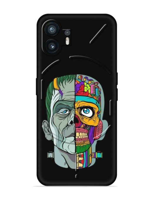 Men Vs Skull Embossed Soft Silicone Case for Nothing Phone 2 Zapvi