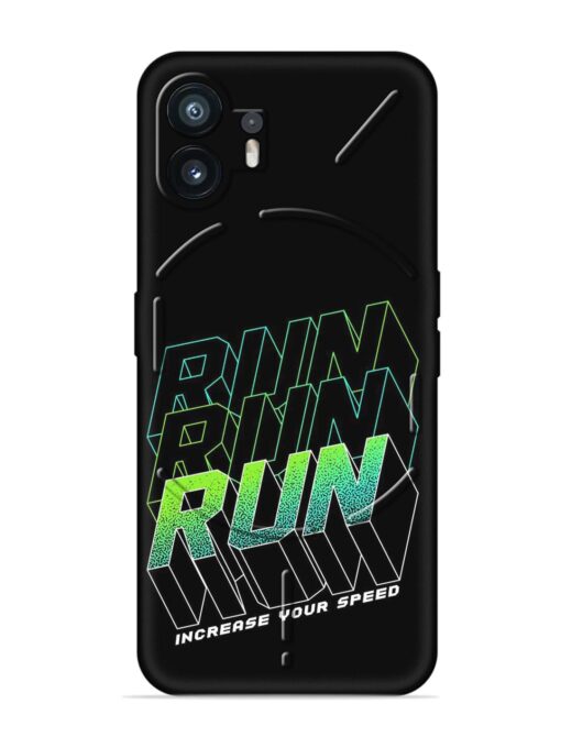 Run Embossed Soft Silicone Case for Nothing Phone 2 Zapvi