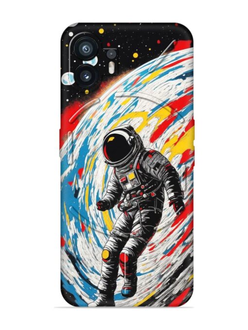 Astronaut Art Embossed Soft Silicone Case for Nothing Phone 2 Zapvi