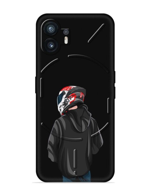 Motorcycle Rider Embossed Soft Silicone Case for Nothing Phone 2 Zapvi