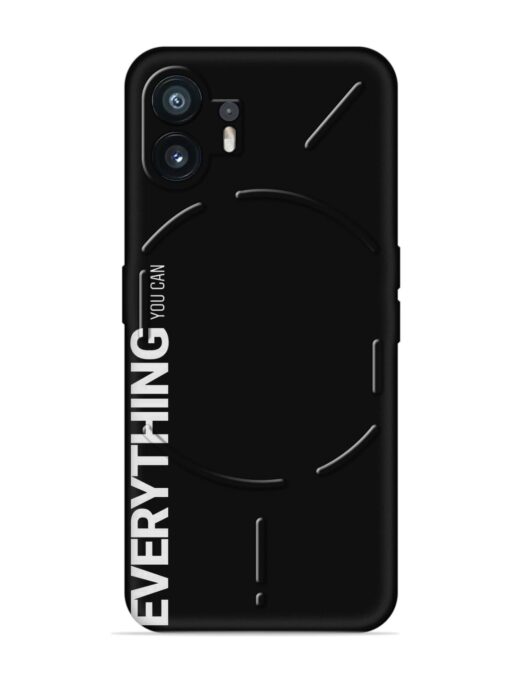 Everything You Can Embossed Soft Silicone Case for Nothing Phone 2 Zapvi