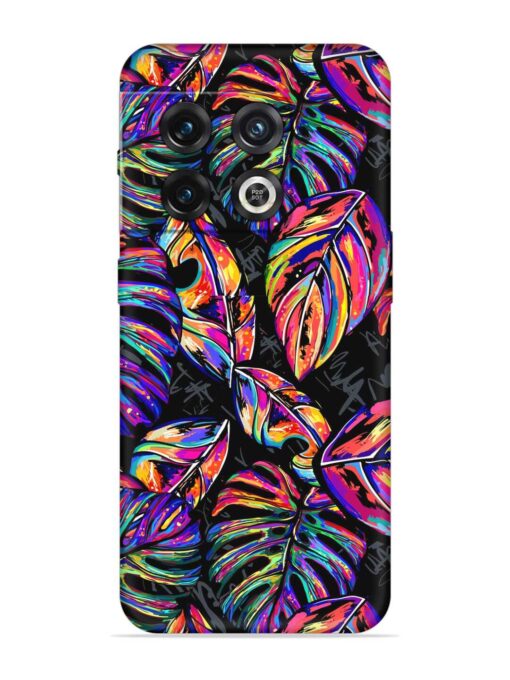 Tropical Seamless Vector Embossed Soft Silicone Case for Oneplus 10 Pro (5G) Zapvi