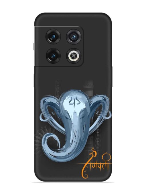 Illustration Lord Ganpati Embossed Soft Silicone Case for Oneplus 10 Pro (5G) Zapvi