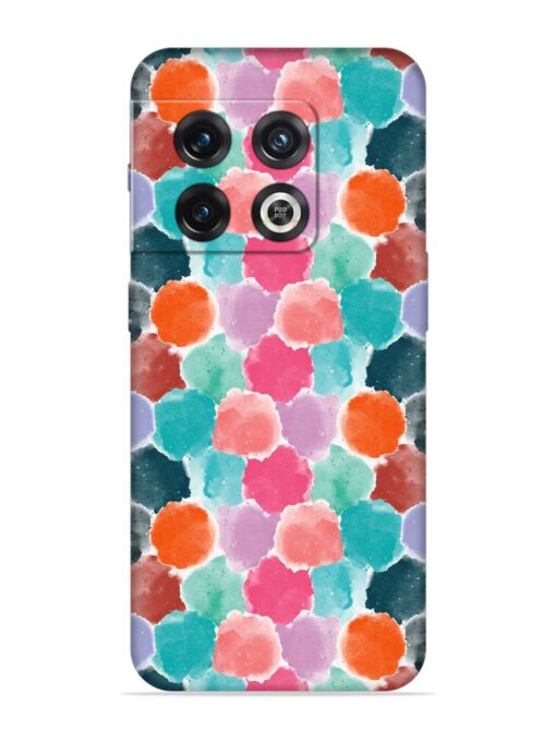 Colorful Seamless Pattern Embossed Soft Silicone Case for Oneplus 10 Pro (5G) Zapvi