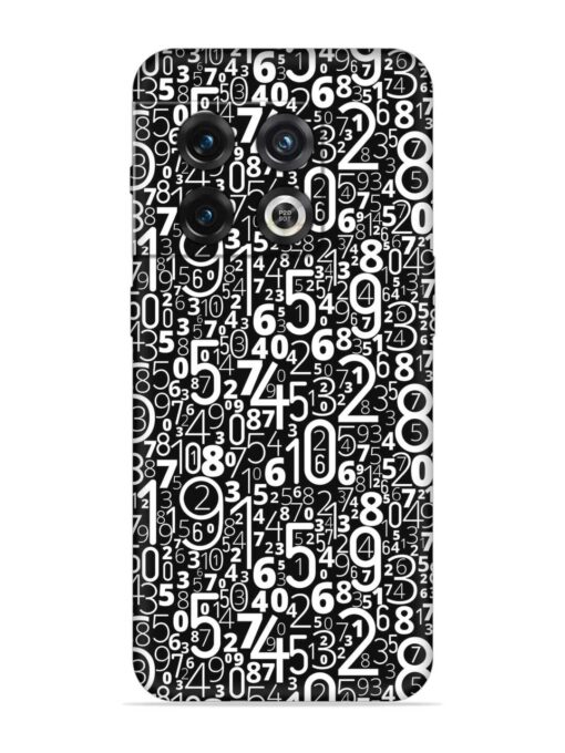 Many Numbers Different Embossed Soft Silicone Case for Oneplus 10 Pro (5G) Zapvi