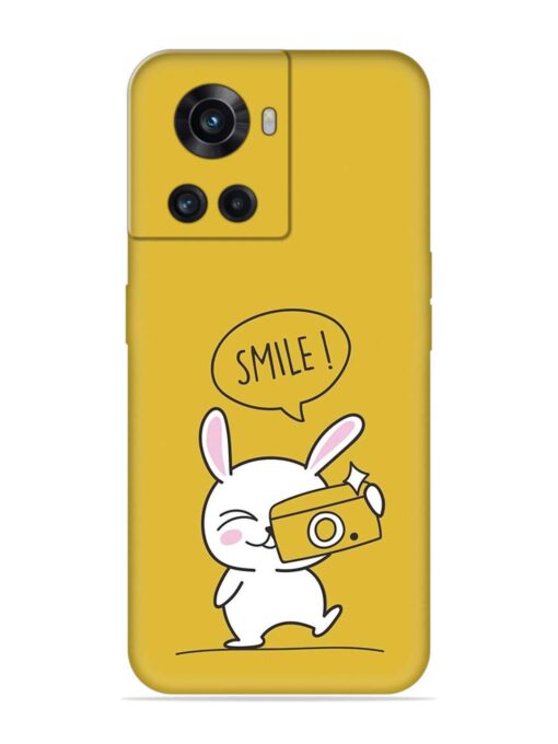 Hey Smile Please Embossed Soft Silicone Case for Oneplus 10R (5G) Zapvi