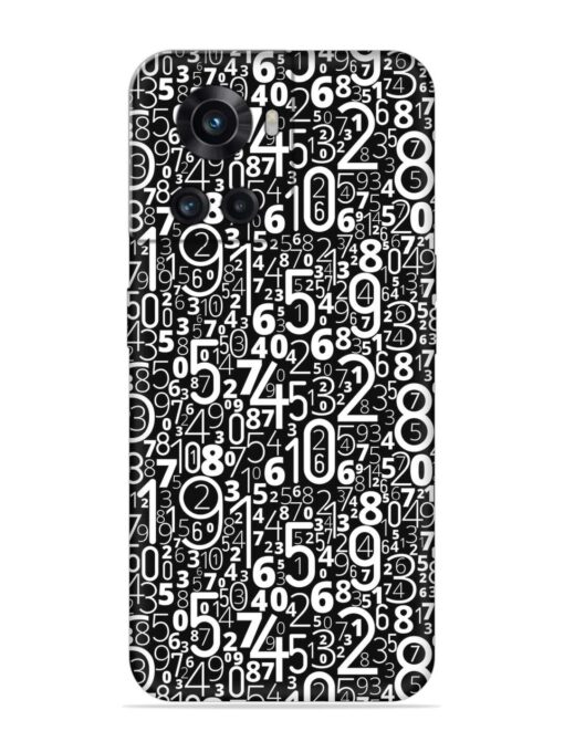 Many Numbers Different Embossed Soft Silicone Case for Oneplus 10R (5G) Zapvi