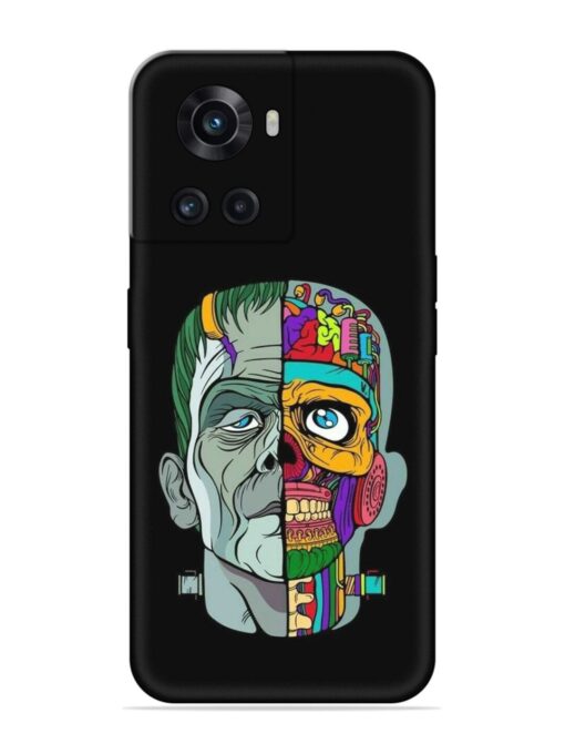 Men Vs Skull Embossed Soft Silicone Case for Oneplus 10R (5G) Zapvi