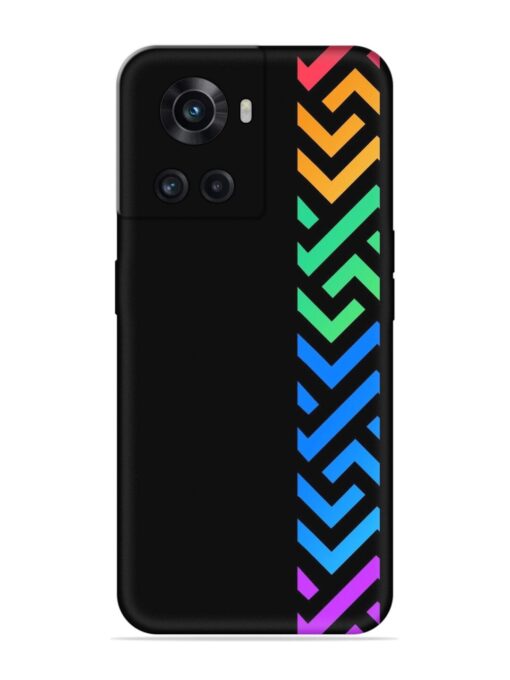 Colorshape Stripes Embossed Soft Silicone Case for Oneplus 10R (5G) Zapvi